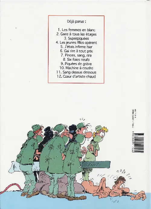 Verso de l'album Les Femmes en Blanc Tome 7 Pinces, sang, rires