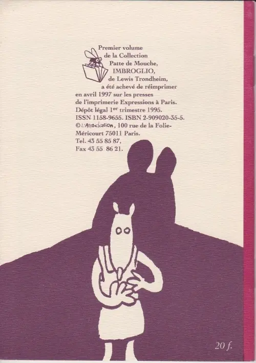Verso de l'album Imbroglio