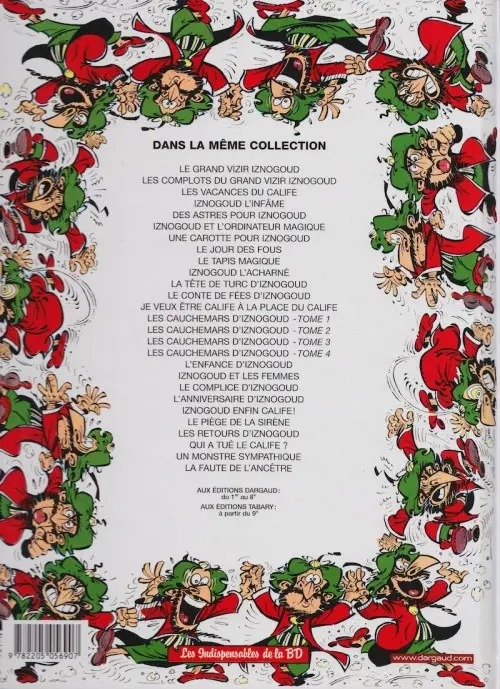 Verso de l'album Iznogoud Tome 1 Le Grand Vizir Iznogoud