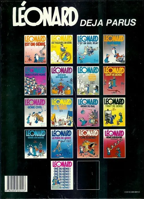 Verso de l'album Léonard Tome 7 Y a-t-il un génie dans la salle ?