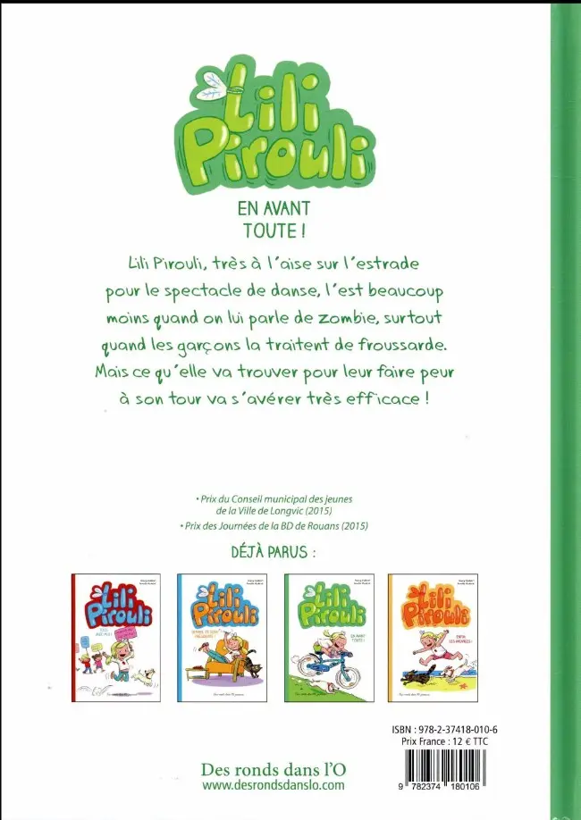 Verso de l'album Lili Pirouli Tome 3 En avant toute !
