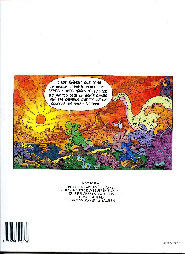 Verso de l'album Nabuchodinosaure Tome 2 Chroniques de l'apeupréhistoire...