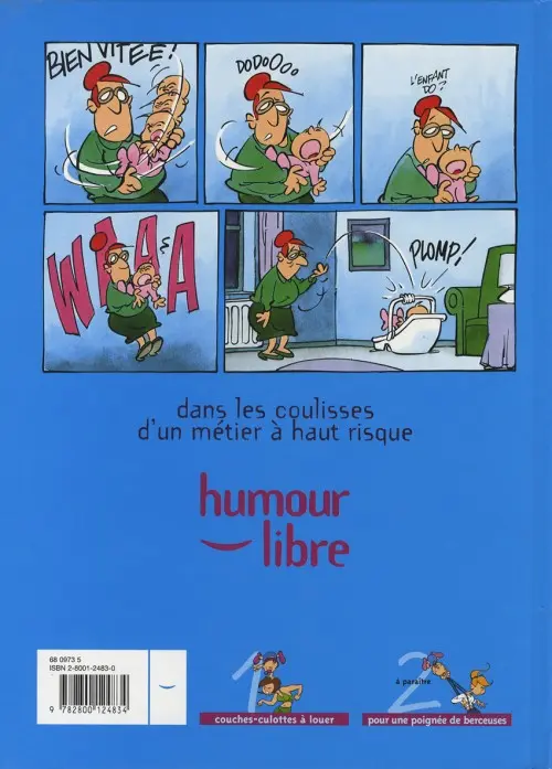 Verso de l'album Les Baby-sitters Tome 1 Couches-culottes à louer