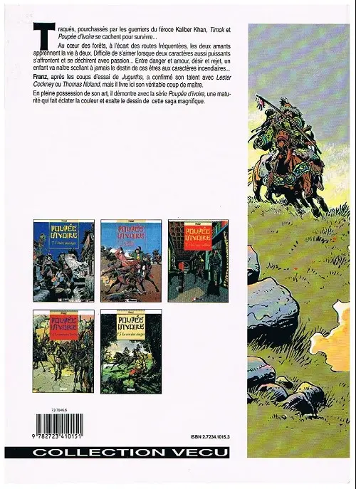 Verso de l'album Poupée d'ivoire Tome 2 La griffe de bronze