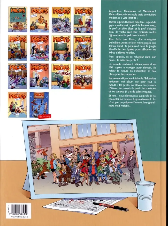 Verso de l'album Les Profs Tome 9 Rythme scolaire