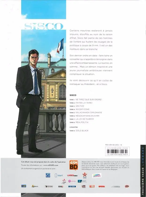Verso de l'album Sisco Tome 1 Ne tirez que sur ordre !