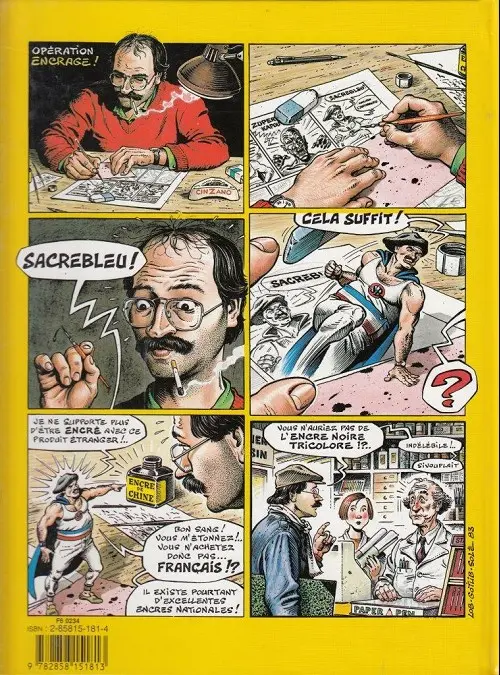 Verso de l'album SuperDupont Tome 4 Oui nide iou