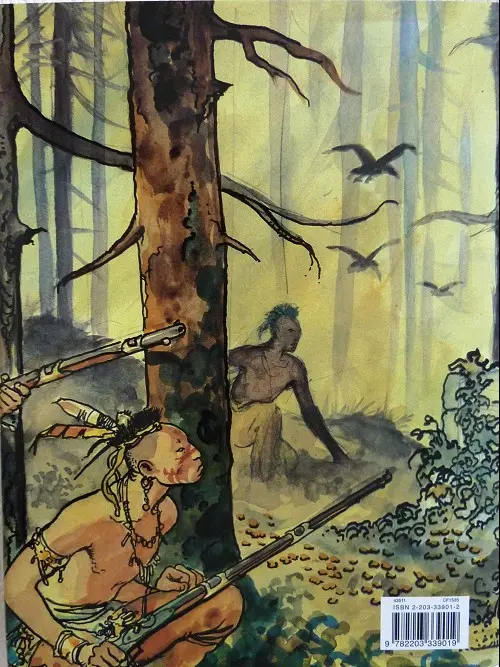 Verso de l'album Un été indien