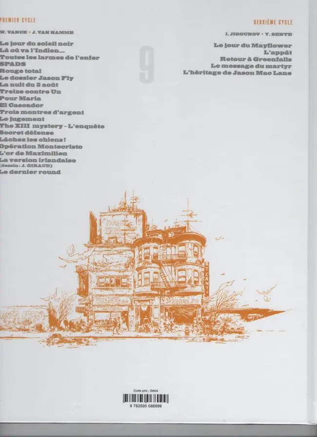 Verso de l'album XIII Tome 9 Pour Maria