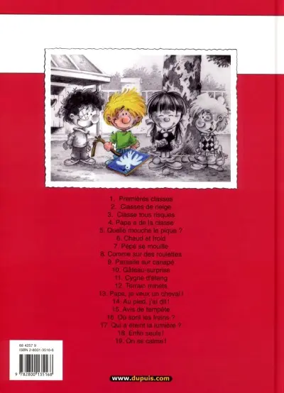 Verso de l'album Cédric Tome 19 On se calme !