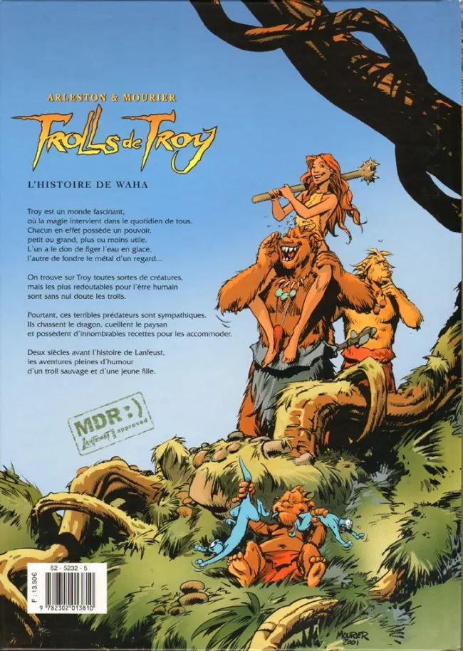 Verso de l'album Trolls de Troy Tome 14 L'histoire de Waha