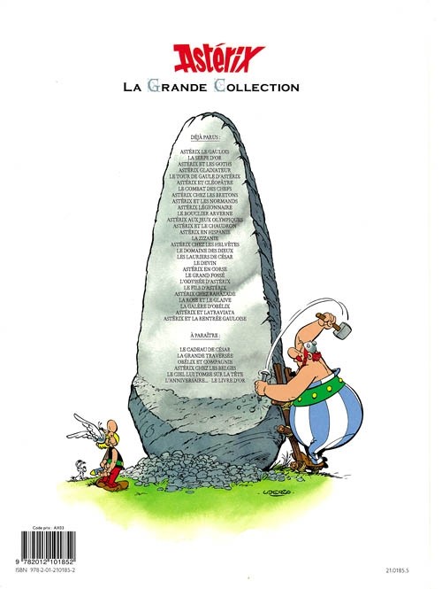 Verso de l'album Astérix La Grande Collection Tome 18 Les lauriers de César