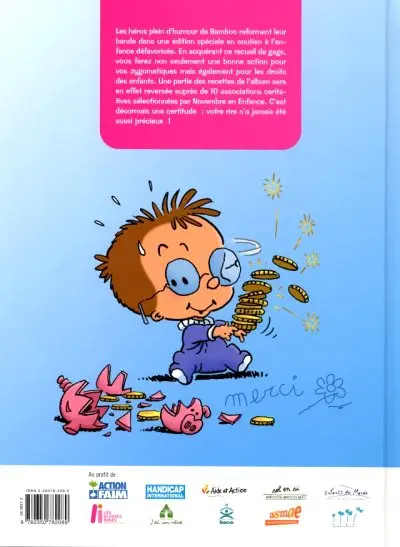 Verso de l'album La Bande à Bamboo Novembre en enfance