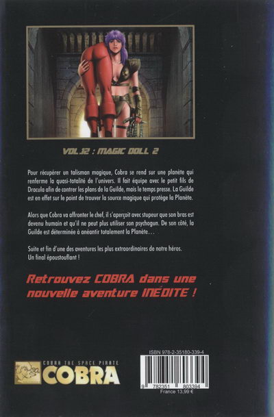 Verso de l'album Cobra - The Space Pirate Vol. 12 Magic Doll 2