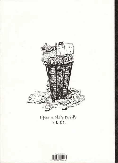 Verso de l'album Le rêve américain a travel sketchbook