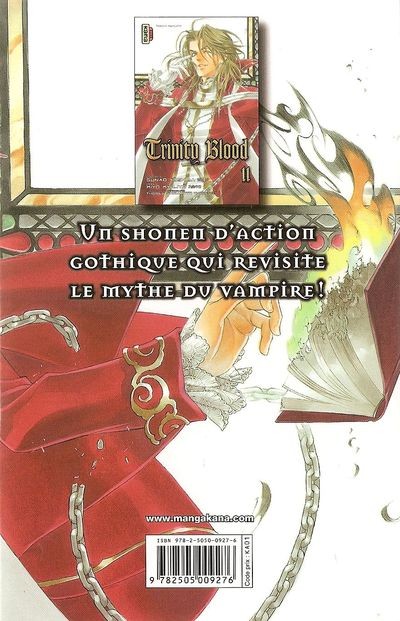 Verso de l'album Trinity Blood 11