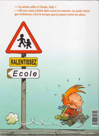 Verso de l'album Les Blagues de Toto Tome 1 L'école des vannes