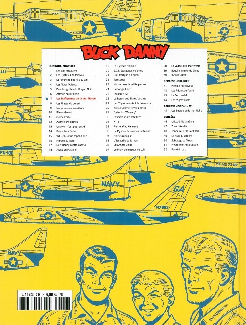 Verso de l'album Buck Danny Tome 7 Les trafiquants de la Mer Rouge