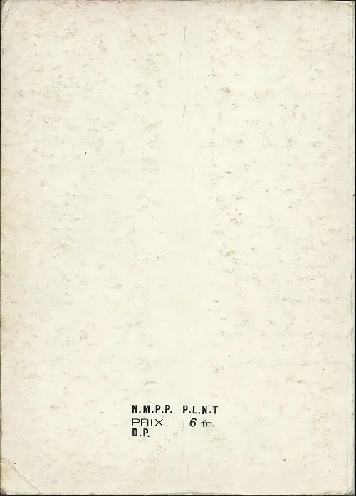 Verso de l'album Strange Album N° 18