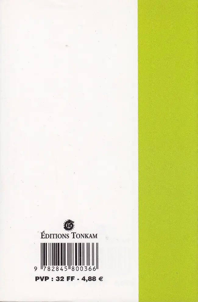 Verso de l'album Butsu Zone 3