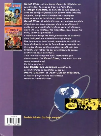 Verso de l'album Canal Choc Tome 2 Les capitaines aveugles