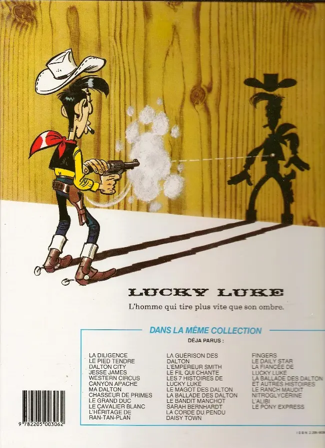 Verso de l'album Lucky Luke Tome 32 La diligence