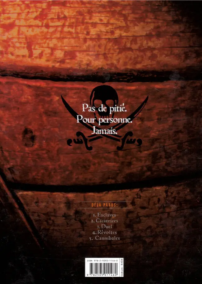 Verso de l'album Barracuda Tome 2 Cicatrices