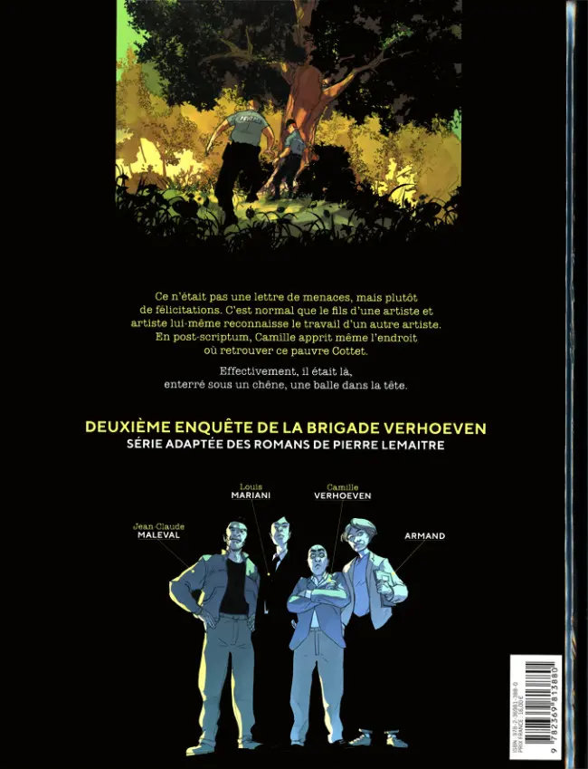 Verso de l'album Brigade Verhoeven Tome 2 Irène