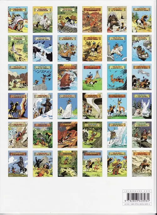 Verso de l'album Yakari Tome 13 Les seigneurs des plaines