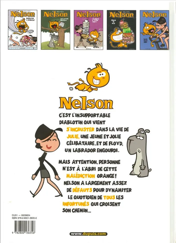 Verso de l'album Nelson Tome 3 Calamité à plein temps