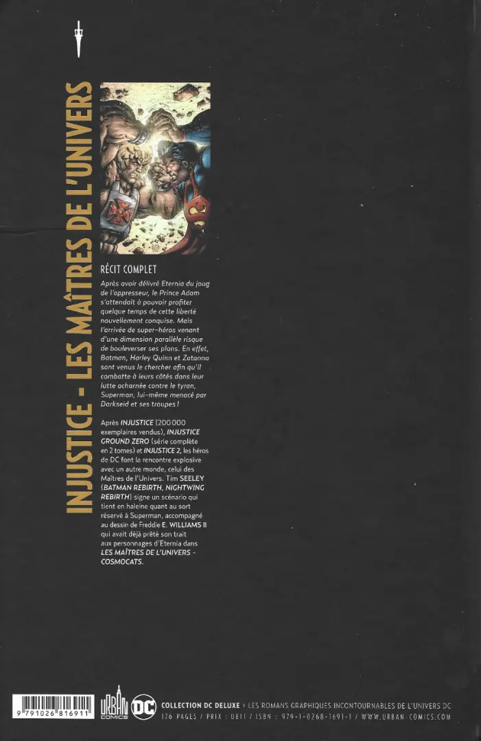 Verso de l'album Injustice - Les Maîtres de l'univers