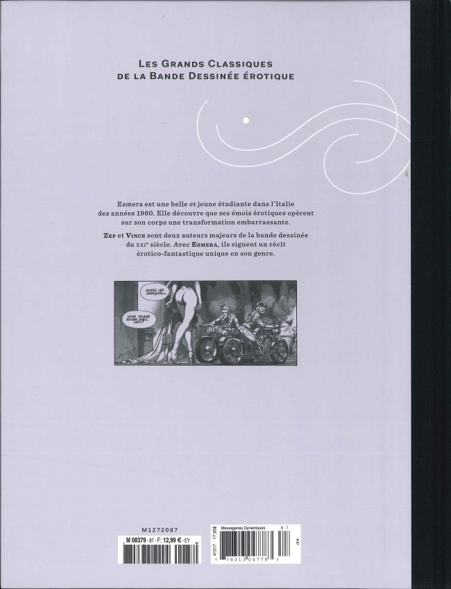 Verso de l'album Les Grands Classiques de la Bande Dessinée Érotique - La Collection Tome 87 Esmera