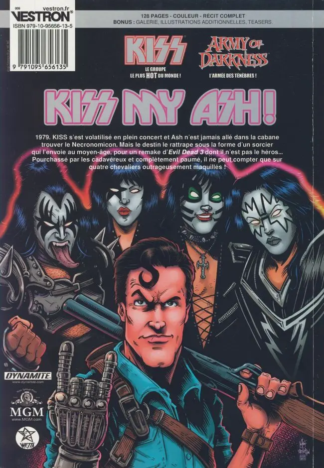 Verso de l'album Kiss Army of Darkness