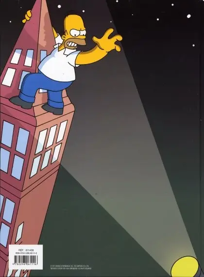 Verso de l'album Les Simpson Tome 12 Contre-attaque !