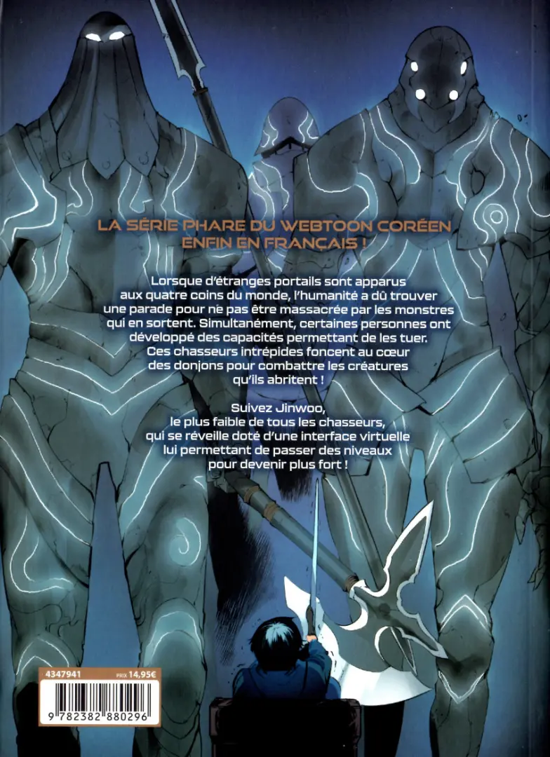 Verso de l'album Solo Leveling 1