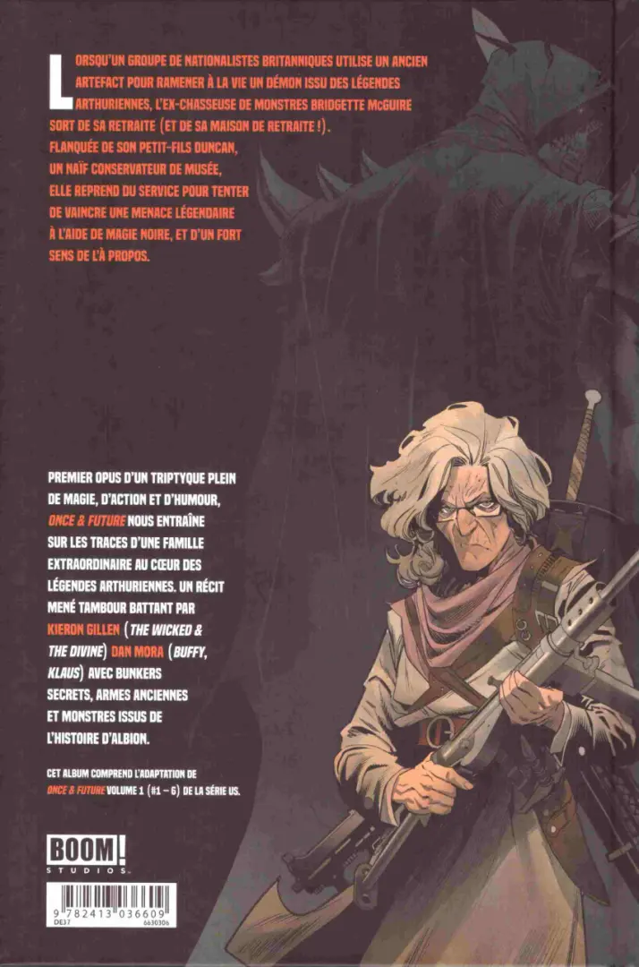 Verso de l'album Once & Future Tome 1