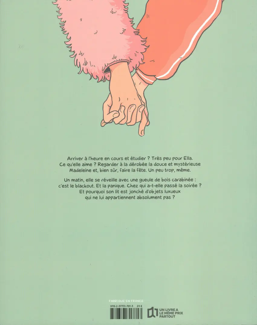 Verso de l'album Voleuse