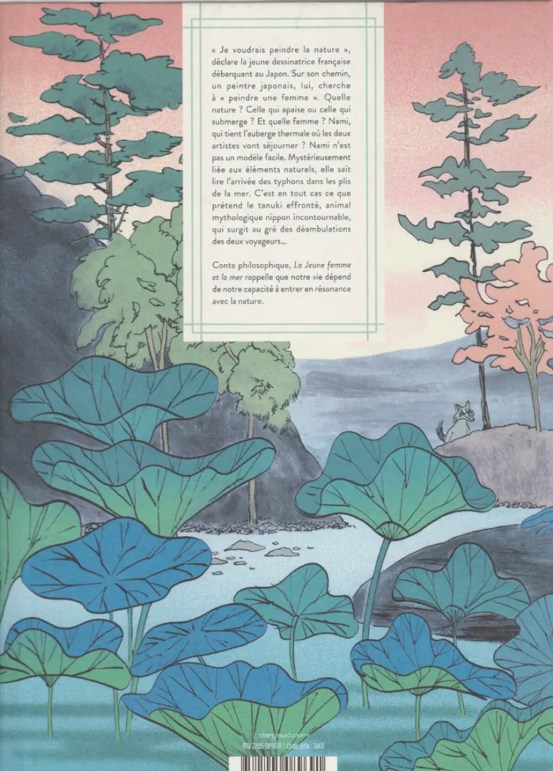 Verso de l'album La jeune femme et la mer