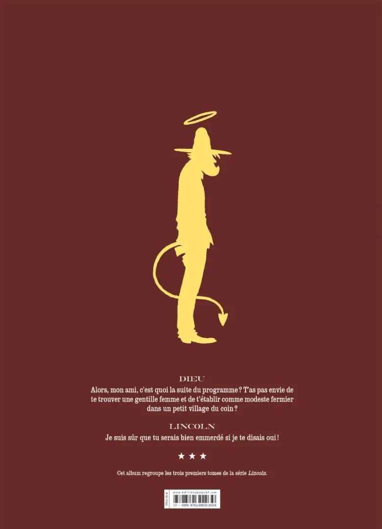 Verso de l'album Lincoln Intégrale 1