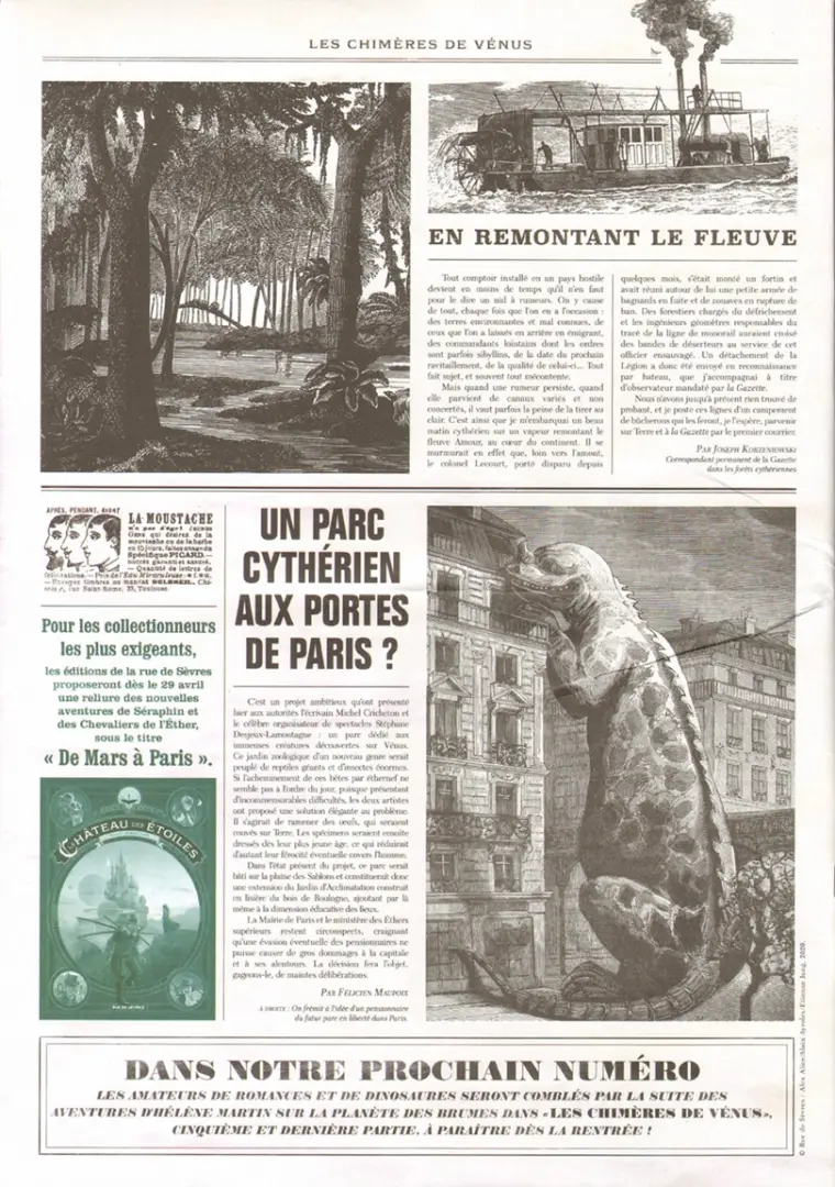 Verso de l'album Le Château des étoiles Le Château des Etoiles - Gazette N° 16 Notre-Dame de Mars, suivi de Les Chimères de Vénus 4/5