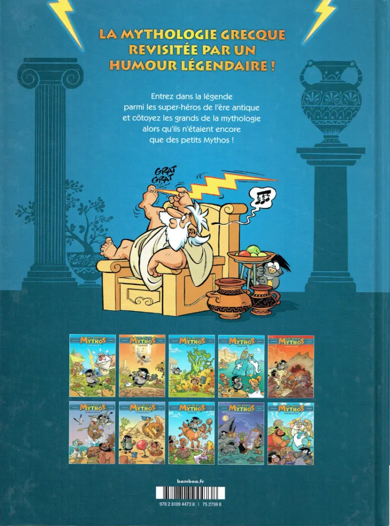Verso de l'album Les Petits Mythos Tome 10 Vainqueur par chaos