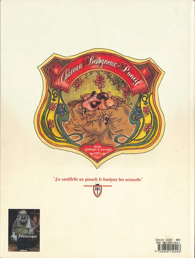 Verso de l'album Chez Francisque Tome 2