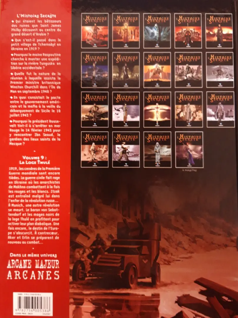 Verso de l'album L'Histoire secrète Volume 9 La loge thulé