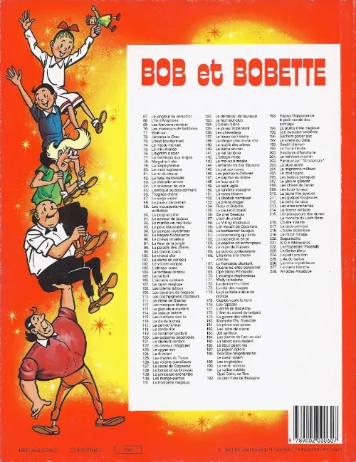 Verso de l'album Bob et Bobette Tome 73 L'œuf bourdonnant