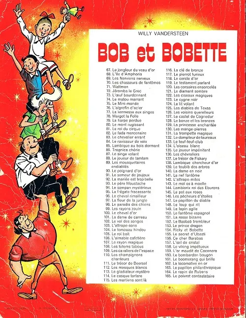 Verso de l'album Bob et Bobette Tome 143 Le mol os à moelle