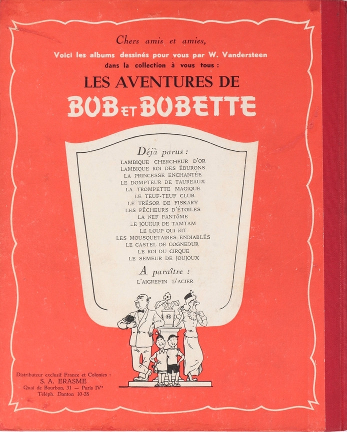 Verso de l'album Bob et Bobette Tome 15 Le semeur de joujoux