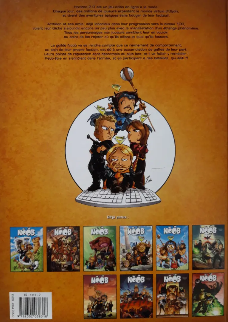 Verso de l'album NOOB Tome 9 Mauvaise réputation