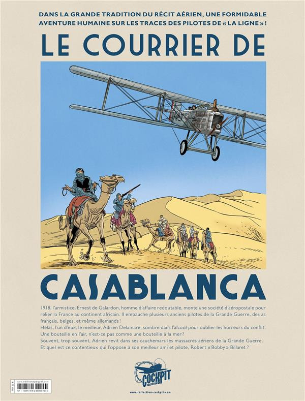 Verso de l'album Le Courrier de Casablanca