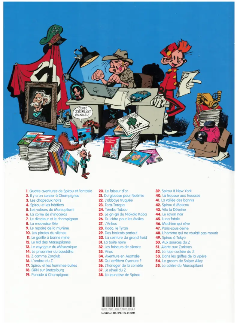 Verso de l'album Spirou et Fantasio Tome 41 La vallée des bannis