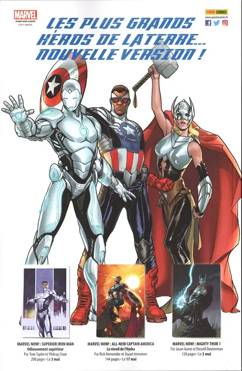 Verso de l'album Civil War II Tome 005